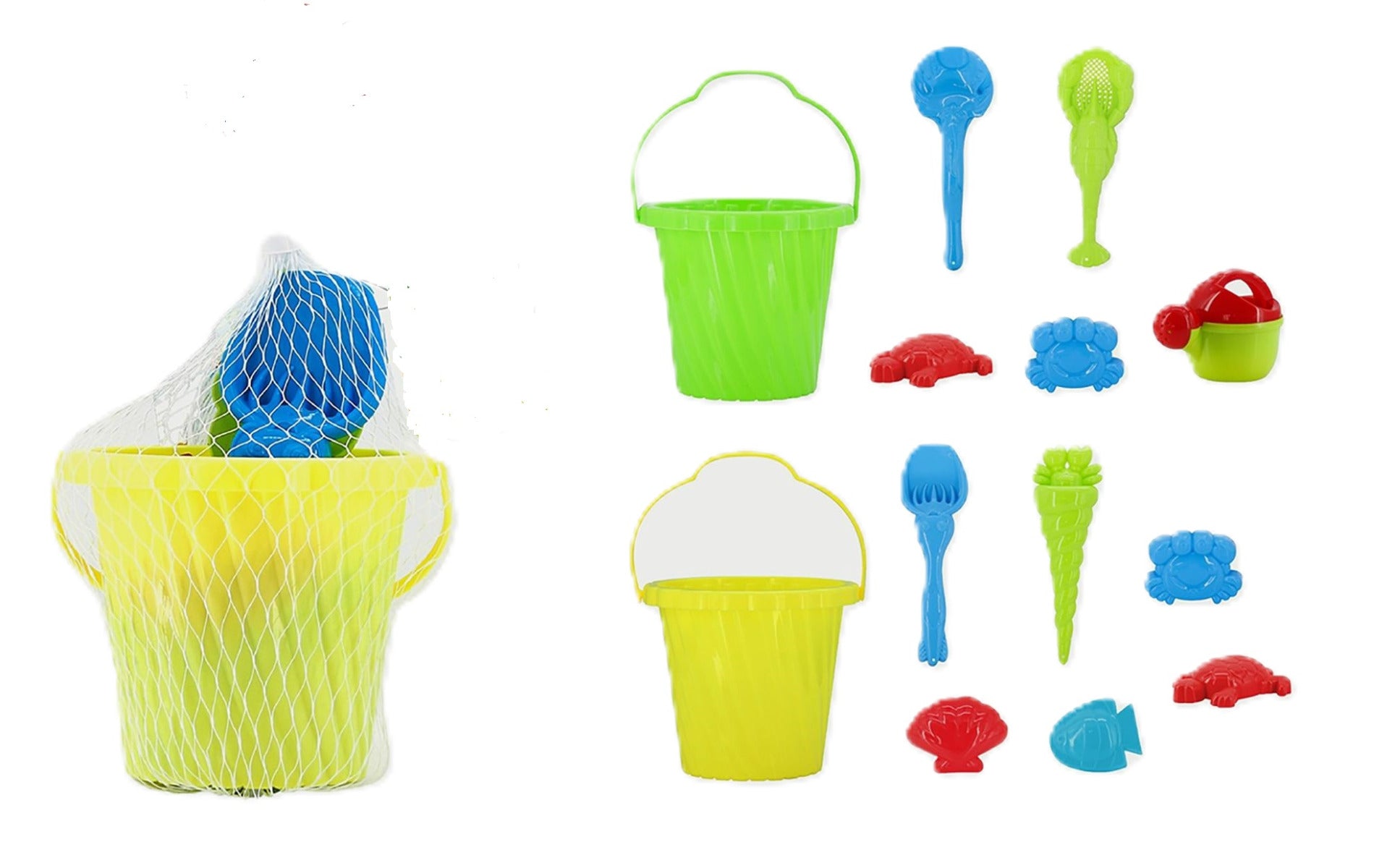 Buy Mondo Summerz Bucket Beach Toy  6pcs (Sold Separately Subjected To Availability) | Yallatoys.com