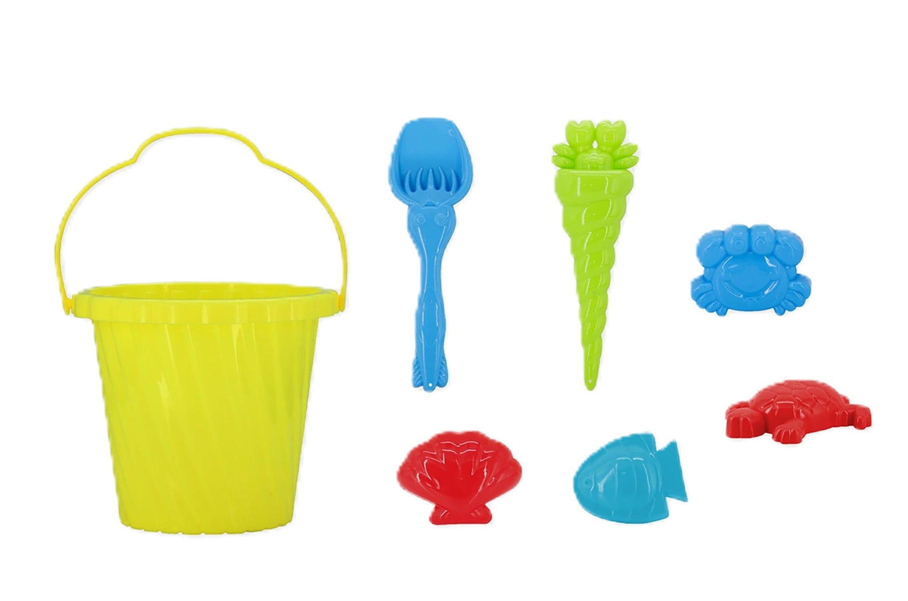 Buy Mondo Summerz Bucket Beach Toy  6pcs (Sold Separately Subjected To Availability) | Yallatoys.com
