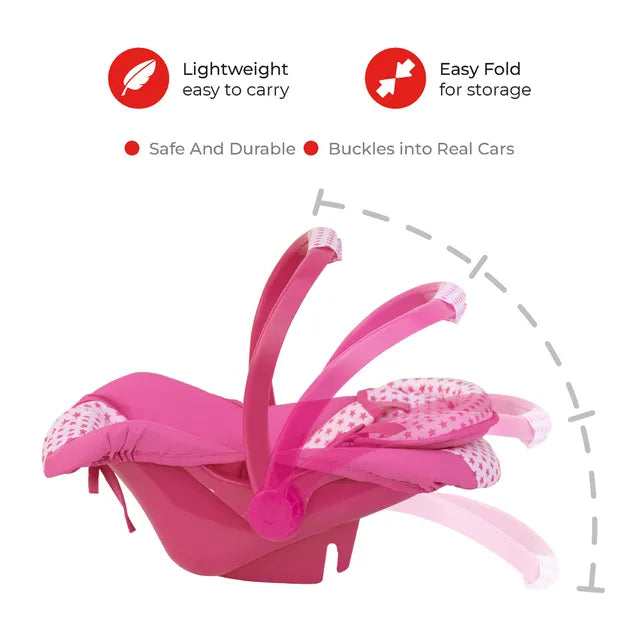 Buy Moon Doll Carrier Car Seat Pink | Yallatoys.com