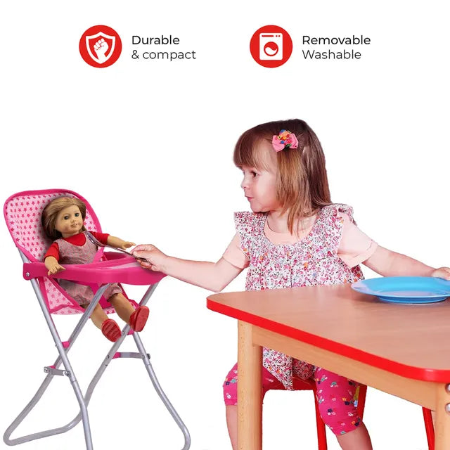 Buy Moon Baby Doll Highchair Pink | Yallatoys.com