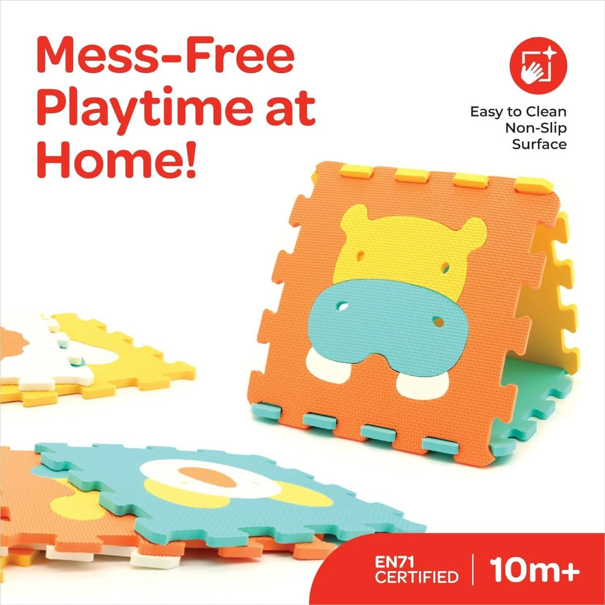 Buy Moon Puzzle Activity Floor Mat Animal World 9pcs | Yallatoys.com