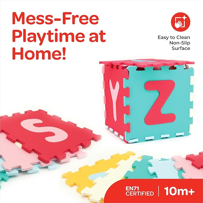 Buy Moon Puzzle Activity Floor Mat Alphabet 26pcs | Yallatoys.com