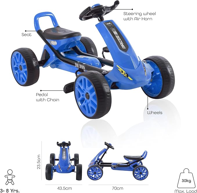 Buy Moon Brizee Go Kart Blue | Yallatoys.com