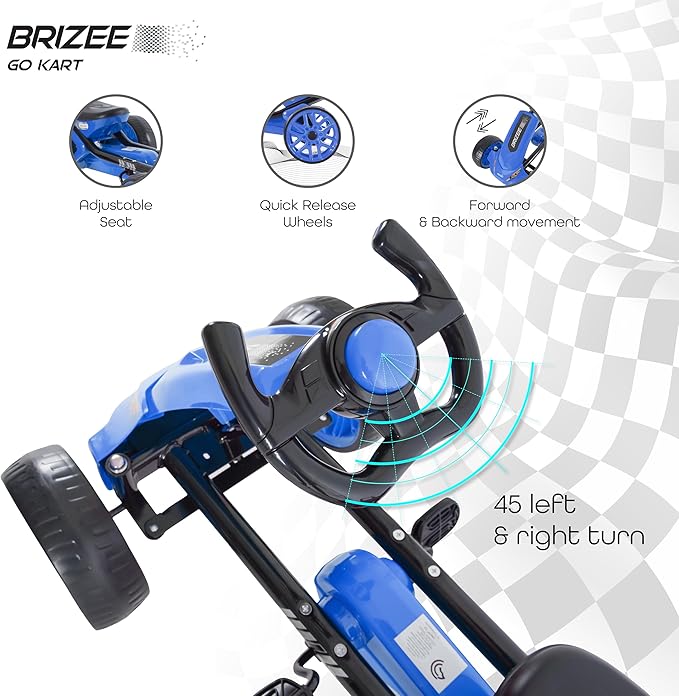 Buy Moon Brizee Go Kart Blue | Yallatoys.com