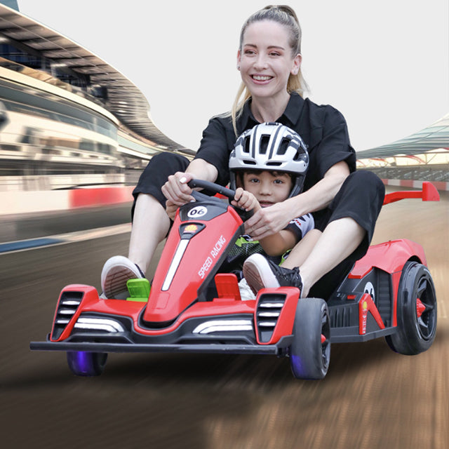 motorized formula one style racing car