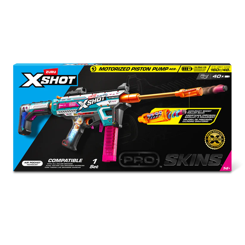 motorized x-shot blaster toy