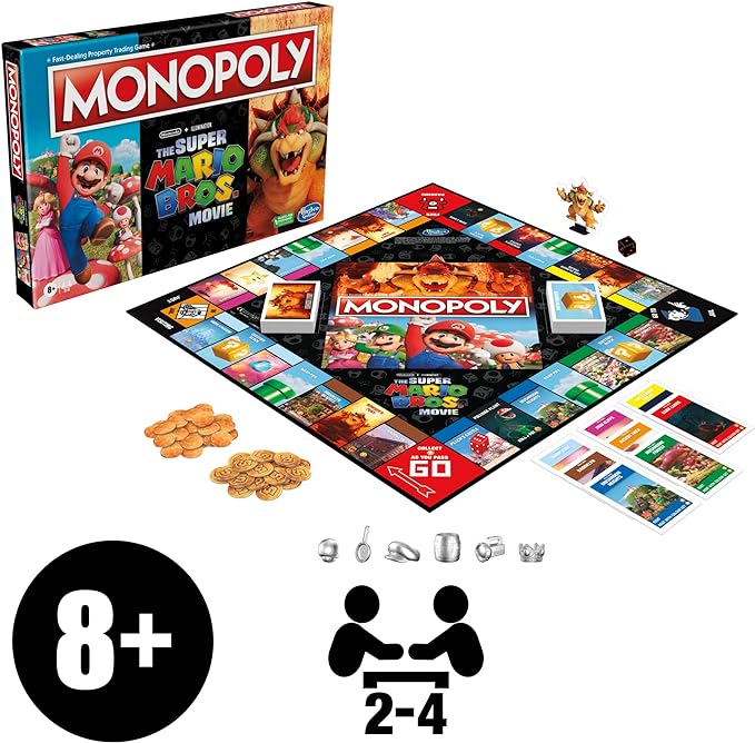 Buy Monopoly The Super Mario Bros Movie Edition Board Game | Yallatoys.com