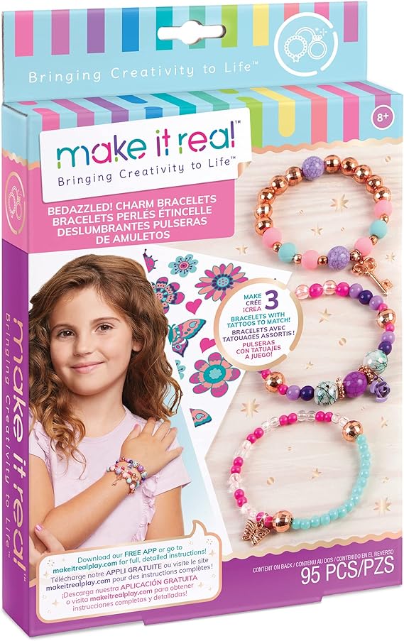 Buy Make It Real Bedazzled Charm Bracelets Blooming Creativity  | Yallatoys.com