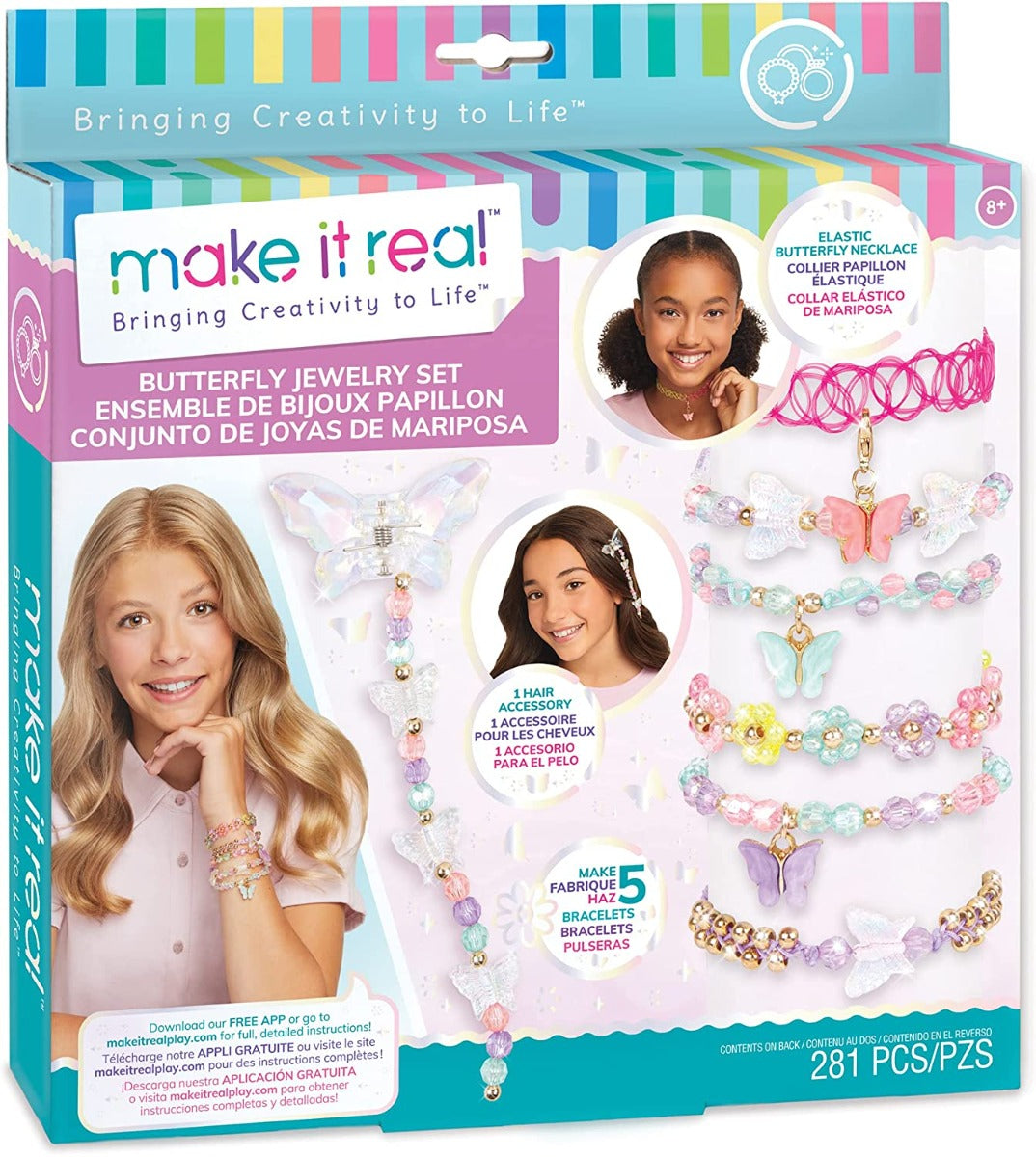 Buy Make It Real Butterfly Jewelry Set | Yallatoys.com