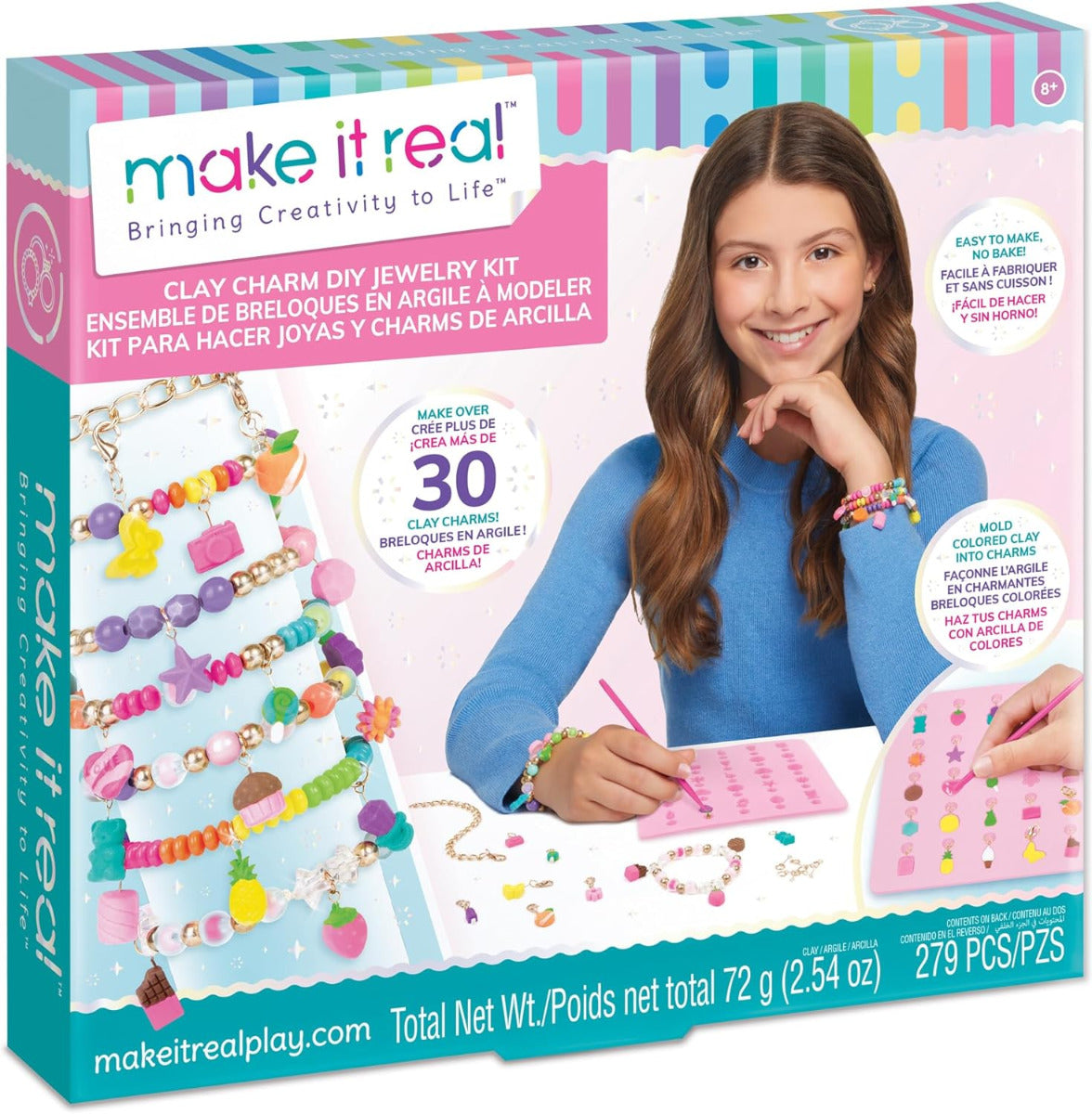 Buy Make It Real Clay Charm DIY Jewelry Kit | Yallatoys.com