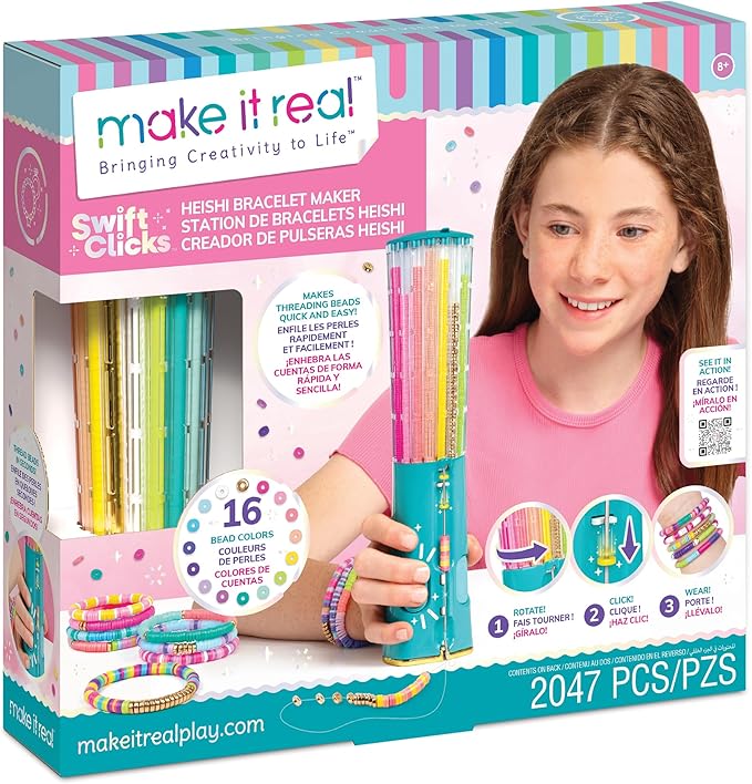 Buy Make It Real Swift Clicks Heishi Bracelet Maker 2047pc DIY | Yallatoys.com