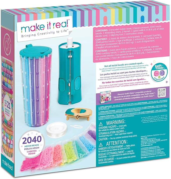 Buy Make It Real Swift Clicks Heishi Bracelet Maker 2047pc DIY | Yallatoys.com