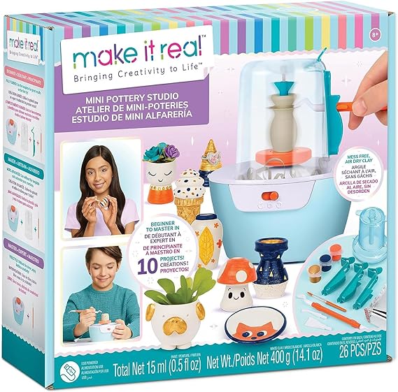 Buy Make It Real Mini Pottery Studio DIY Pottery Kit | Yallatoys.com
