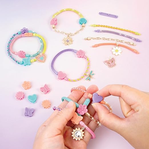 Buy Make It Real Linked Looks  48pc DIY Bracelet Kit Pastel Charms & Connectors | Yallatoys.com
