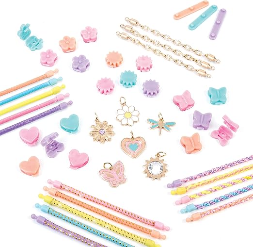 Buy Make It Real Linked Looks  48pc DIY Bracelet Kit Pastel Charms & Connectors | Yallatoys.com