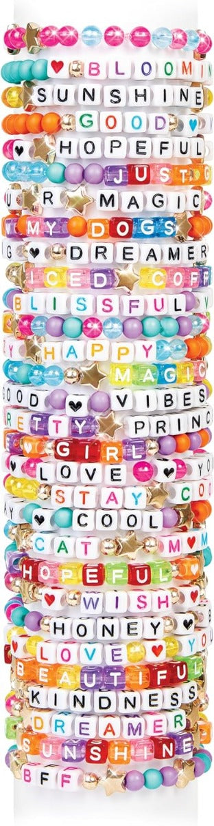 Buy Make It Real Say Yes Alphabet Bead Bracelet Set  1008pc DIY Jewelry Kit | Yallatoys.com