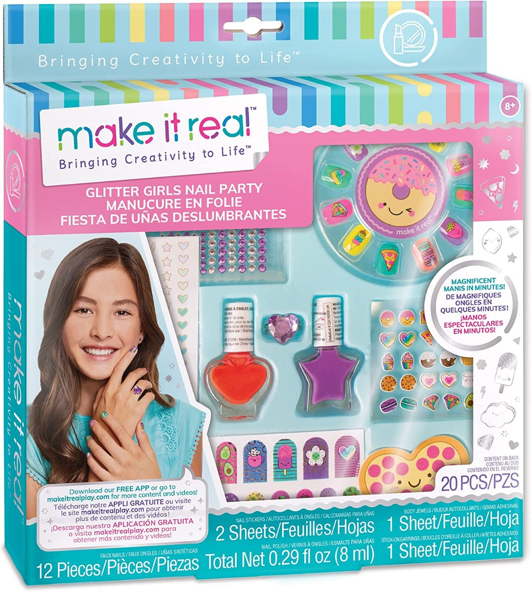 Buy Make It Real Glitter Girls Nail Party | Yallatoys.com