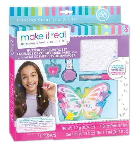 Buy Make It Real Butterfly Dreams Cosmetic Set | Yallatoys.com