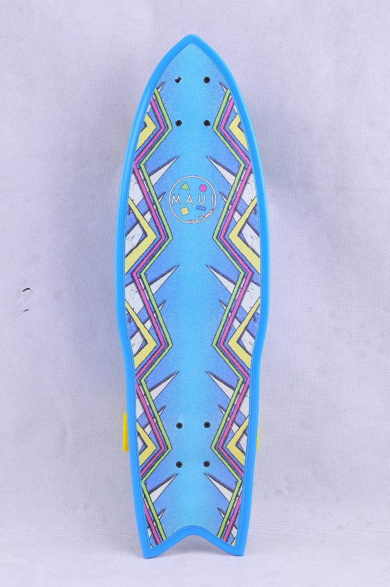Buy Maui Caster Surfer Board Primo Stripes Skateboard | Yallatoys.com