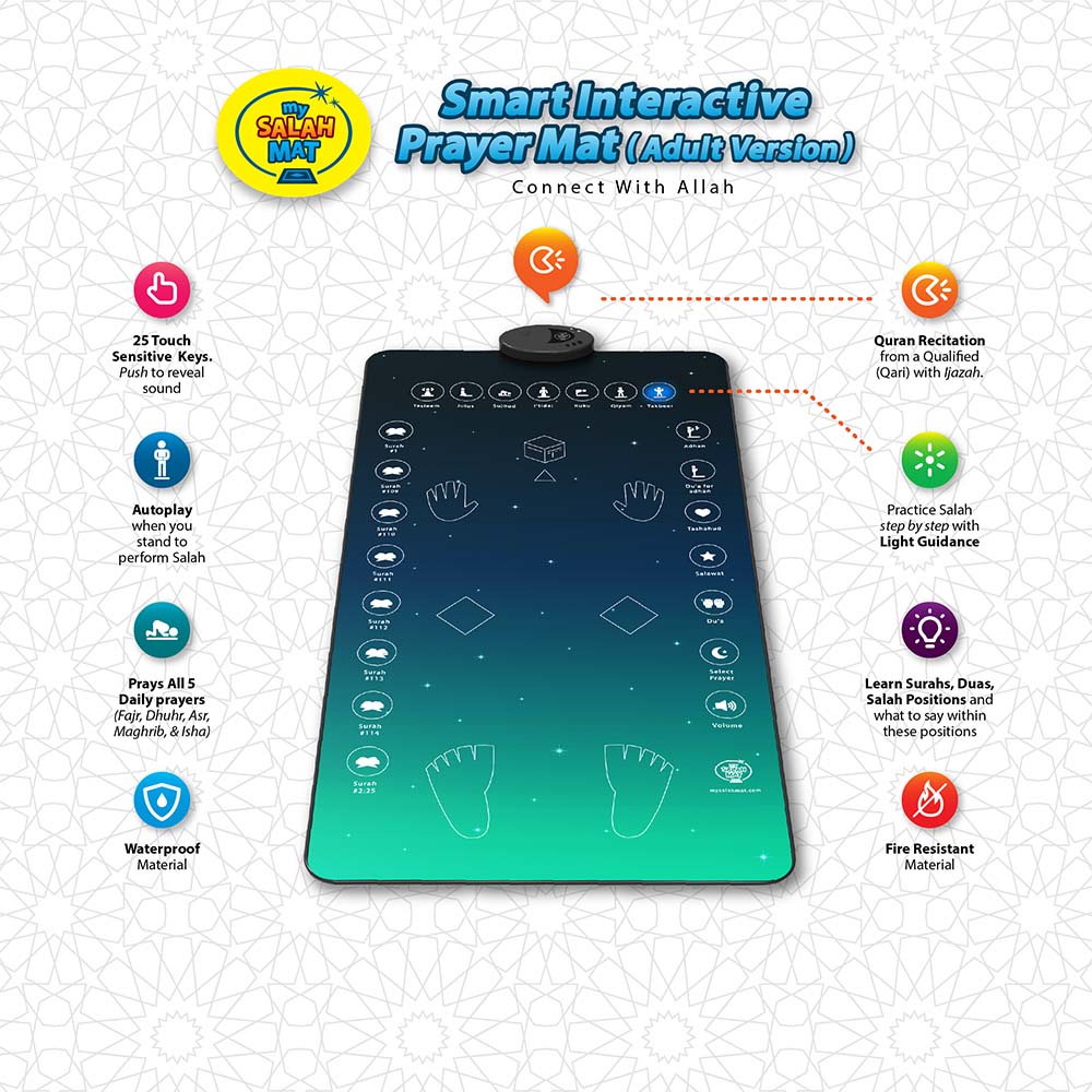 Buy My Salah Mat Smart Interactive Adult Prayer Mat | Yallatoys.com