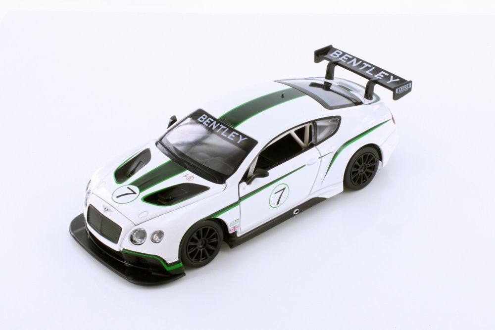 Buy Metal Speed Zone Bentley Continental GT3 Concept White Diecast Model Toy Car | Yallatoys.com