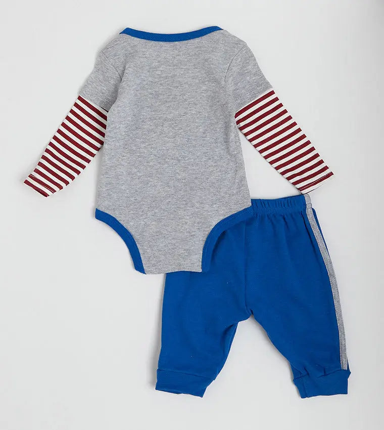 Mothers Choice Baby 3pcs Set of BodySuit Legging and Shoes Set Mothers Choice
