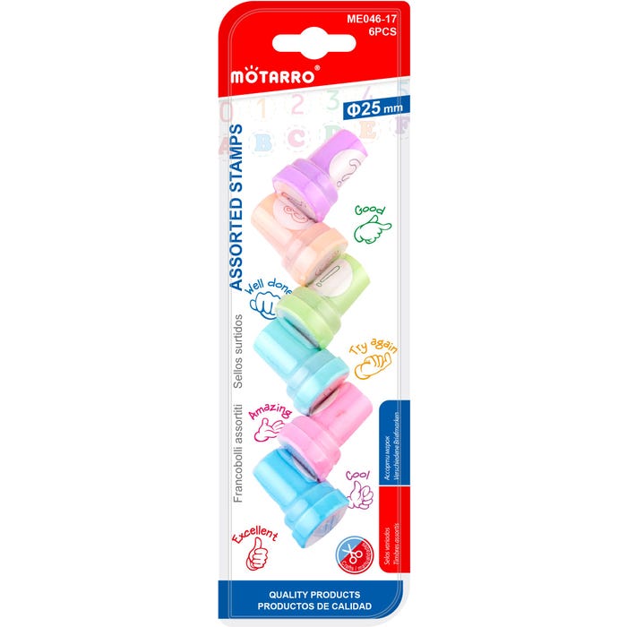 Buy Motarro Motivational Symbol Series Stamps For Kids Set Of 6pcs | Yallatoys.com