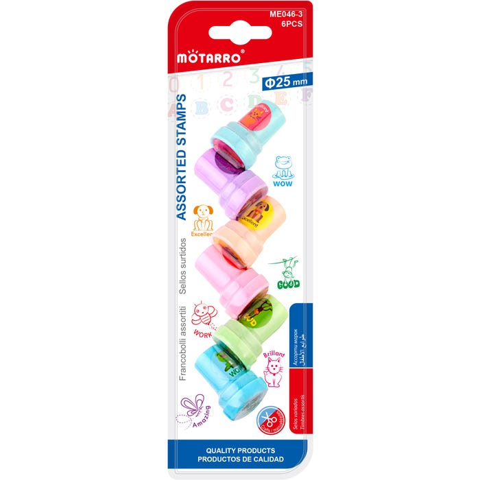 Buy Motarro Motivational Symbol Series Cute Shapes Stamps For Kids Set Of 6pcs | Yallatoys.com