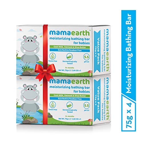 Mamaearth Moisturizing Bathing Barsoap For Babies Packof2Pcs 75Gm Mamaearth Yallatoys