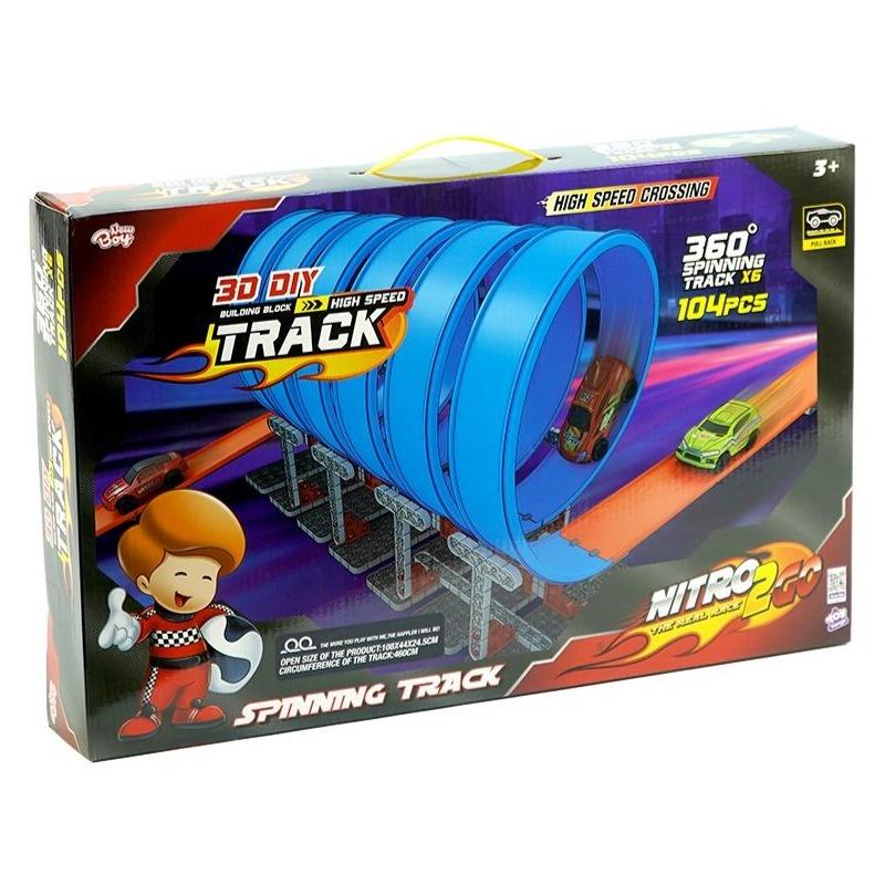 Buy Nitro2Go Spinning Track 104pcs | Yallatoys.com