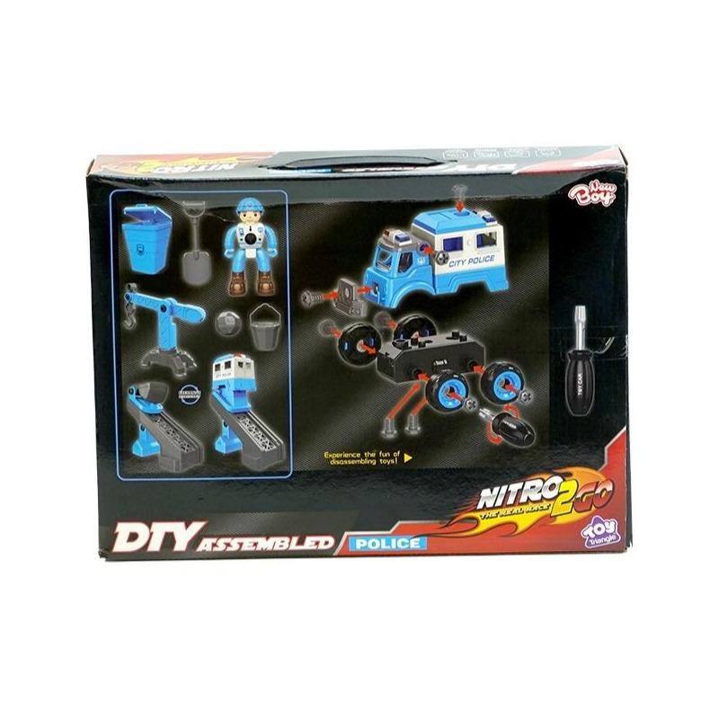 Buy Nitro2Go Assembling Car Set Police 11pcs | Yallatoys.com