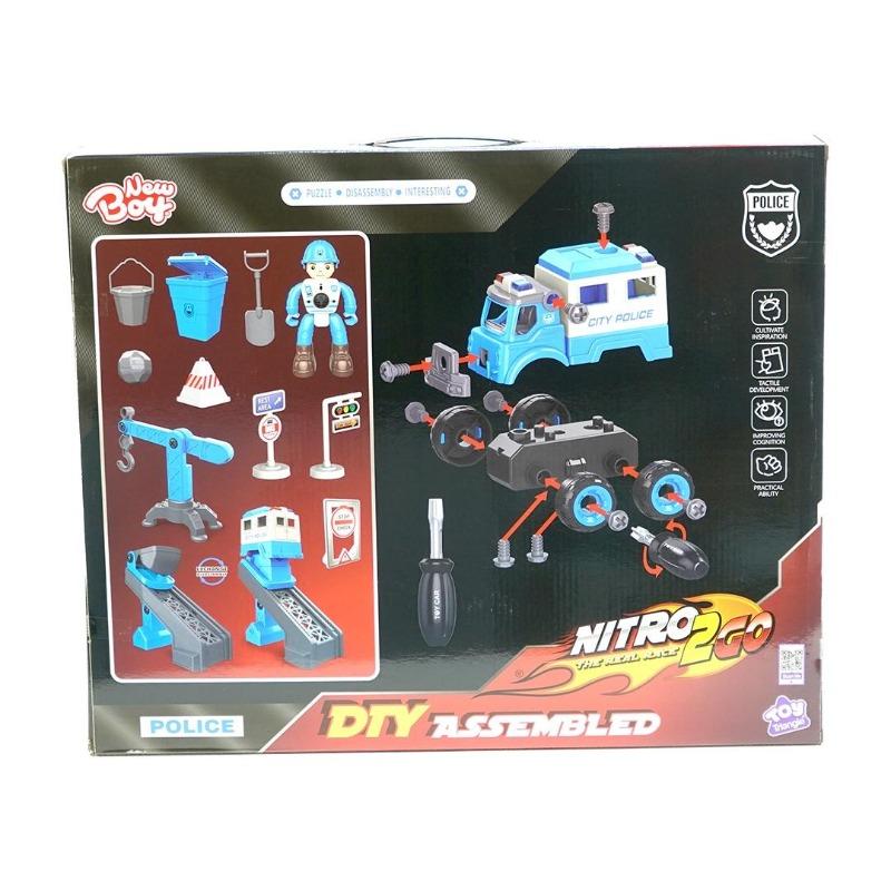 Buy Nitro2Go Assembling Car Set Police 24pcs | Yallatoys.com