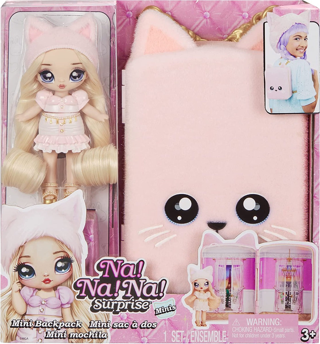 Buy Na Na Na Surprise Mini Backpack Playset Parisian Kitty | Yallatoys.com