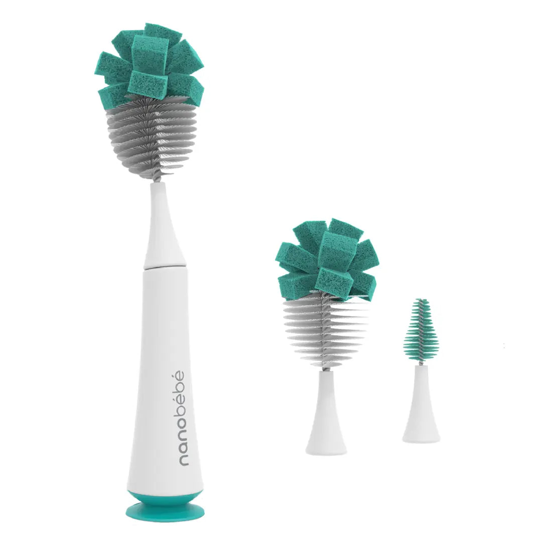 Nanobebe Flexy Brush  Twin Pack  Teal Nanobebe Yallatoys