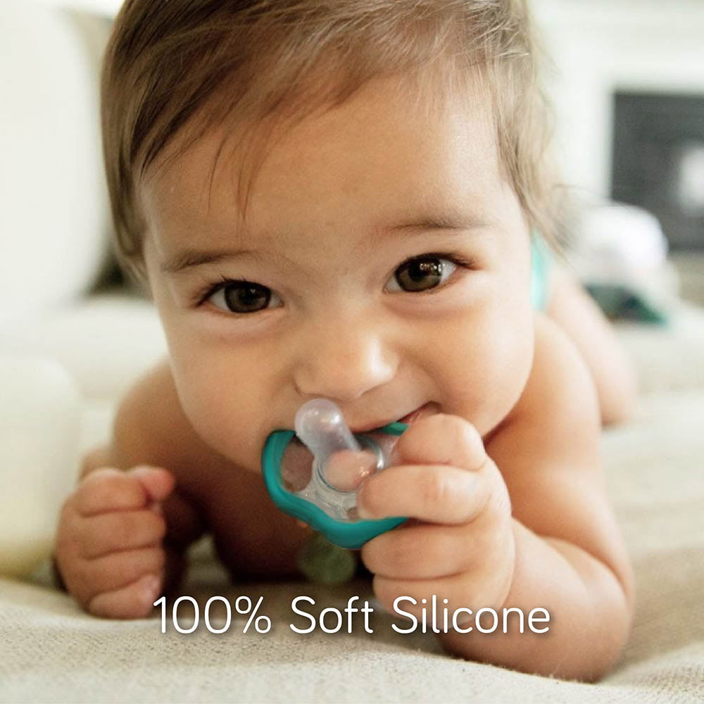 Nanobebe Flexy Pacifier 4 Pack     0 3M  Grey+Teal Nanobebe Yallatoys
