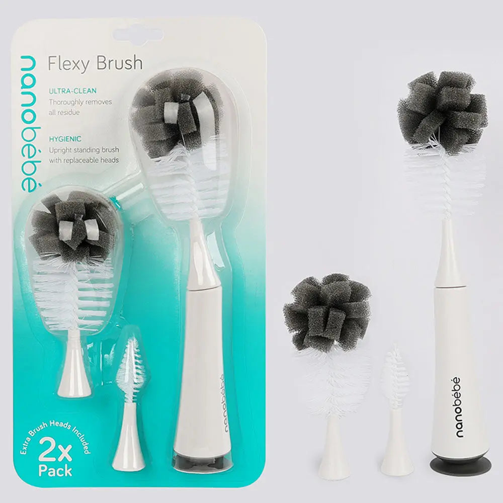 Nanobebe Flexy Brush  Single Pack Grey Nanobebe Yallatoys