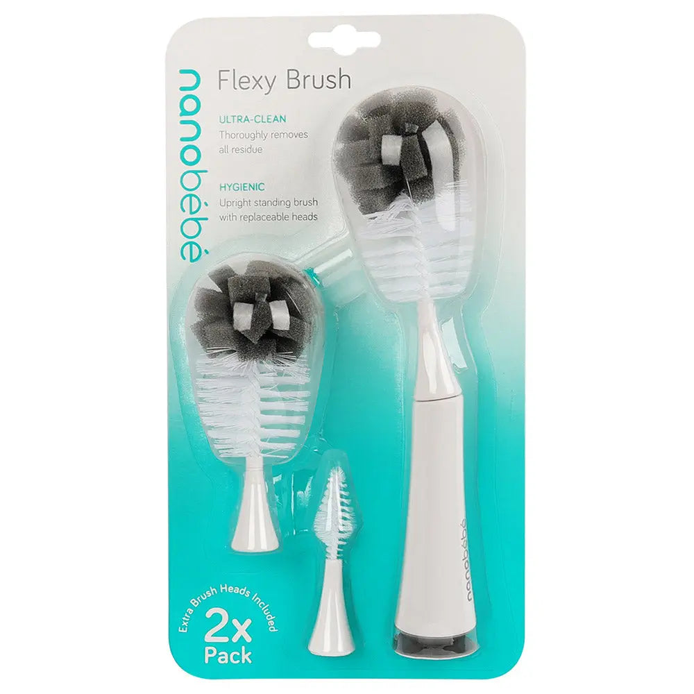 Nanobebe Flexy Brush  Single Pack Grey Nanobebe Yallatoys