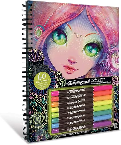 Buy Nebulous Stars Black Pages Coloring Book | Yallatoys.com