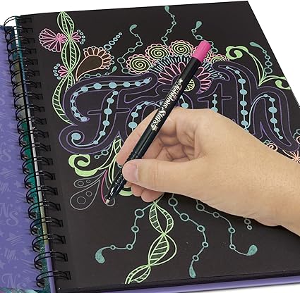 Buy Nebulous Stars Black Pages Coloring Book | Yallatoys.com