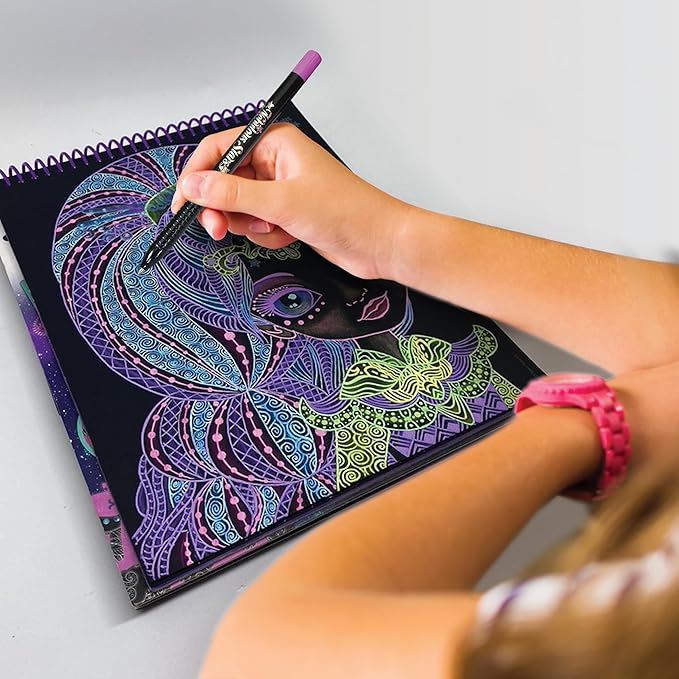 Buy Nebulous Stars Zentangle Black Pages Creative Sketchbook | Yallatoys.com