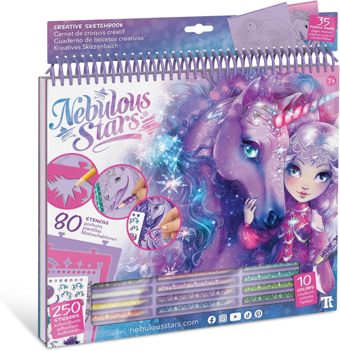 Buy Nebulous Stars Large Sketchbook Space Fantasy Horses Firiaz & Daliaz | Yallatoys.com