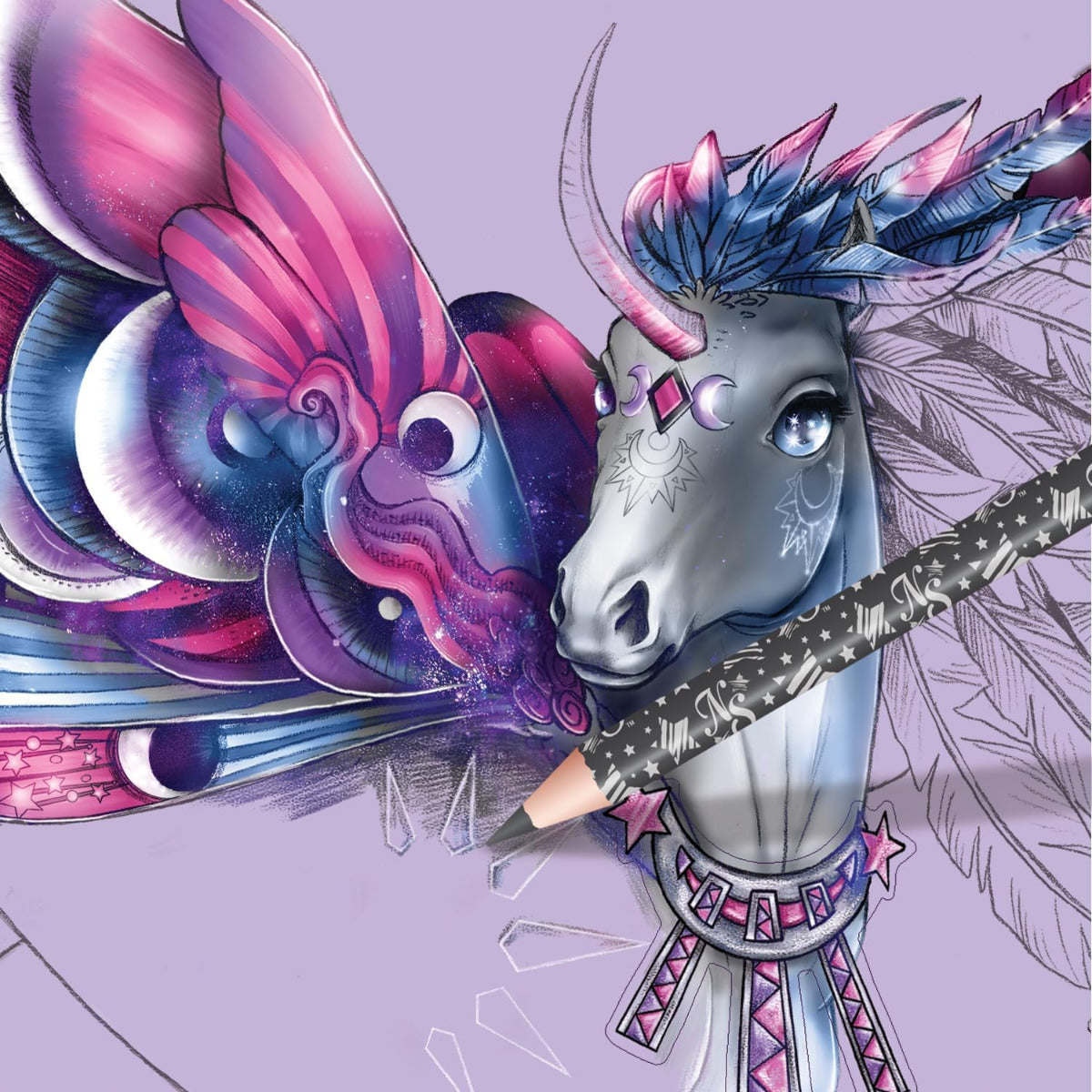 Buy Nebulous Stars Large Sketchbook Space Fantasy Horses Firiaz & Daliaz | Yallatoys.com
