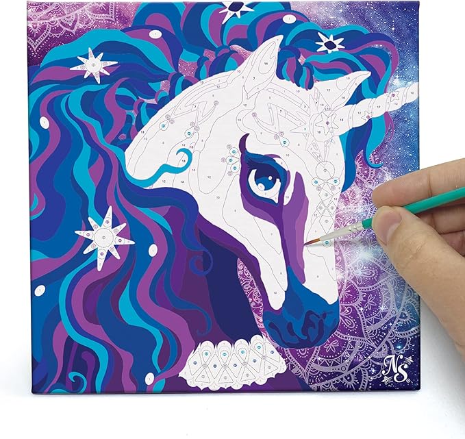 Buy Nebulous Stars Paint By Number on Canvas Nebulia & Horse | Yallatoys.com