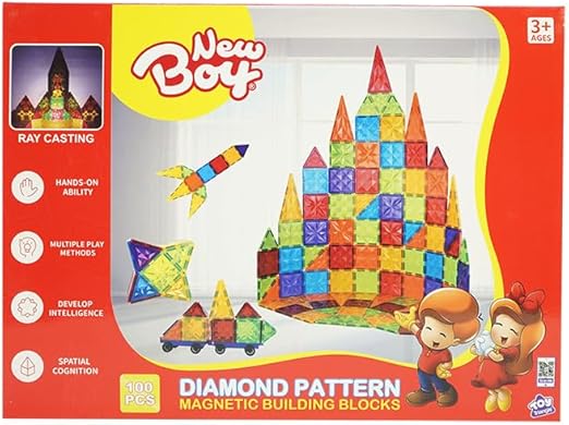 Buy New Boy Magntic Building Block 100pcs | Yallatoys.com