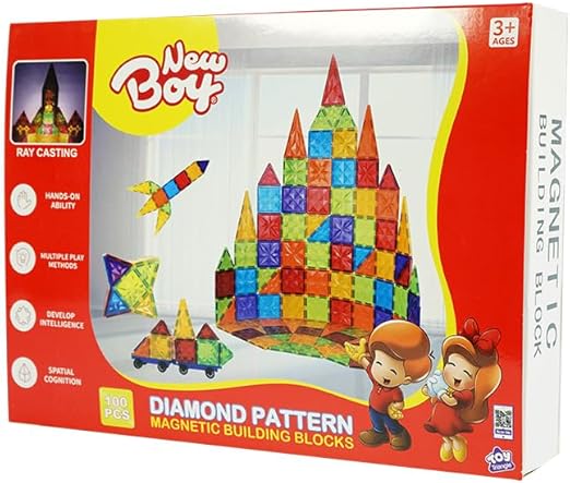 Buy New Boy Magntic Building Block 100pcs | Yallatoys.com