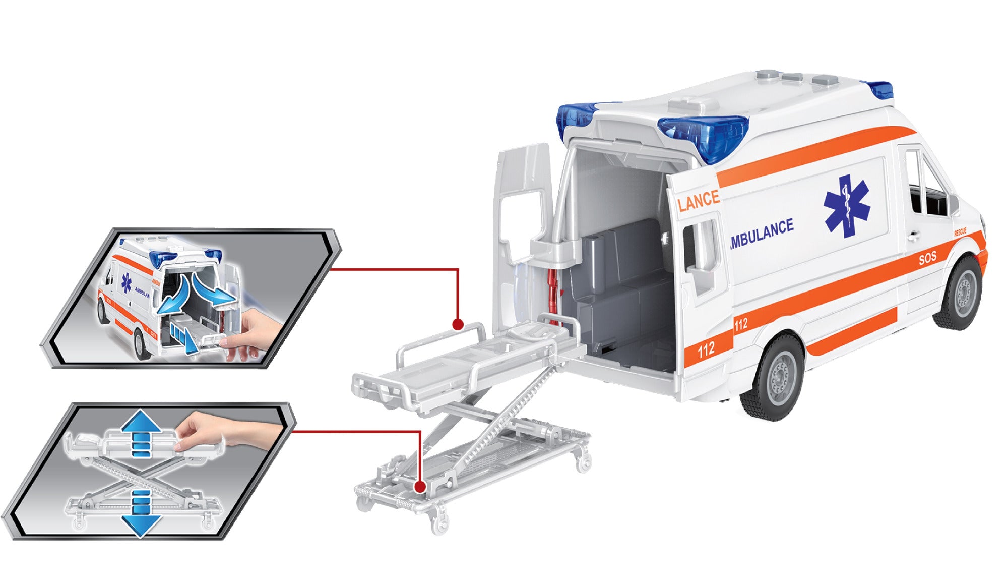 Buy New Boy Ambulance With Light & Sound | Yallatoys.com