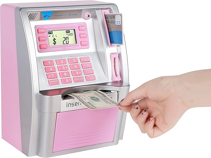 Buy New Boy ATM Savings Machine Pink | Yallatoys.com