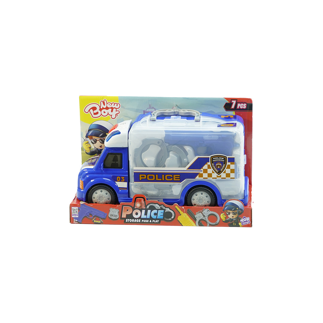 Buy New Boy Police Storage Push and Play | Yallatoys.com