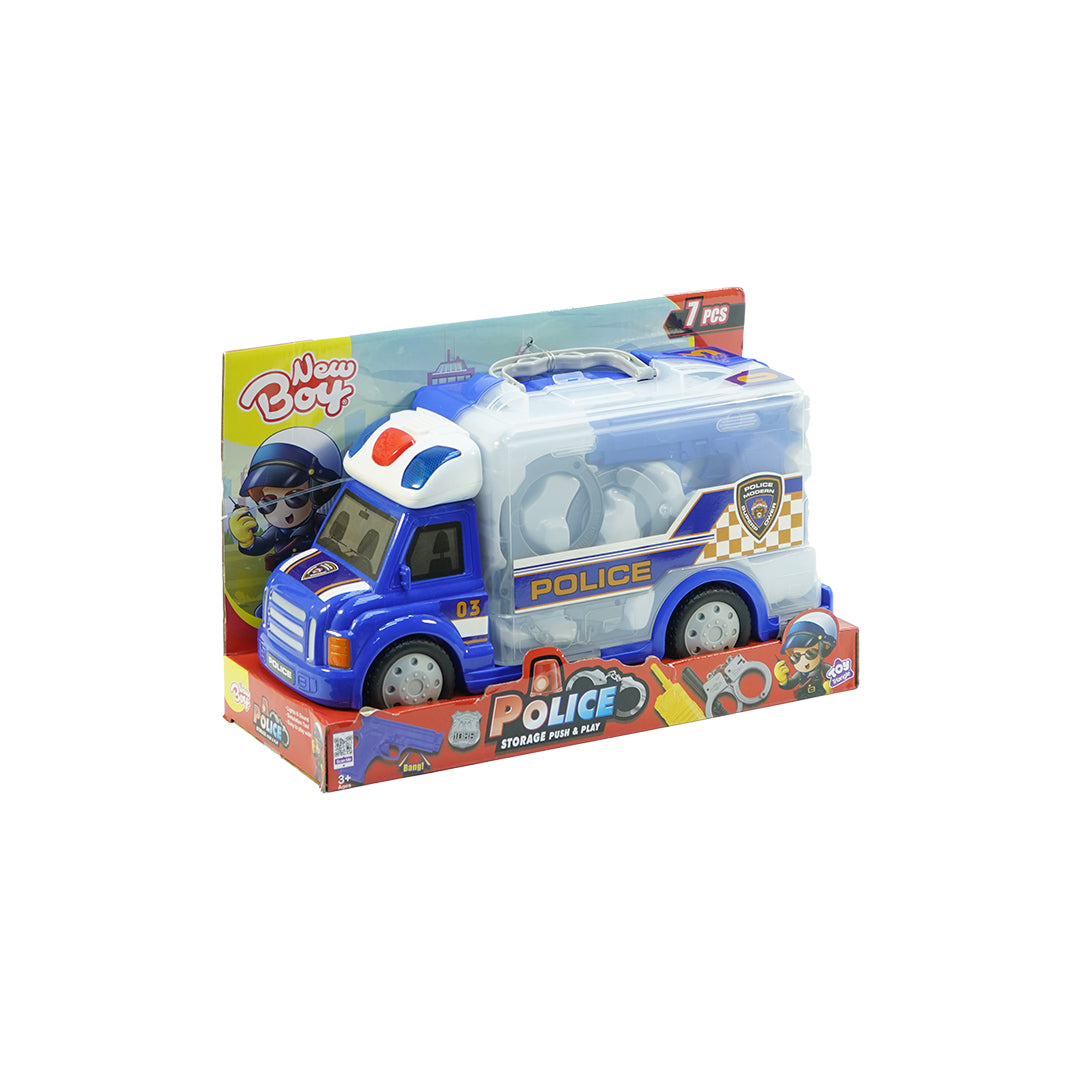 Buy New Boy Police Storage Push and Play | Yallatoys.com