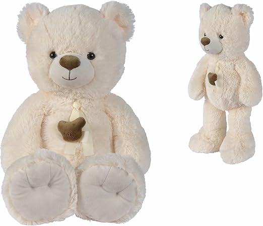 Buy Nicotoy Cream Ribbon Bear Plush Toy 85 cm | Yallatoys.com